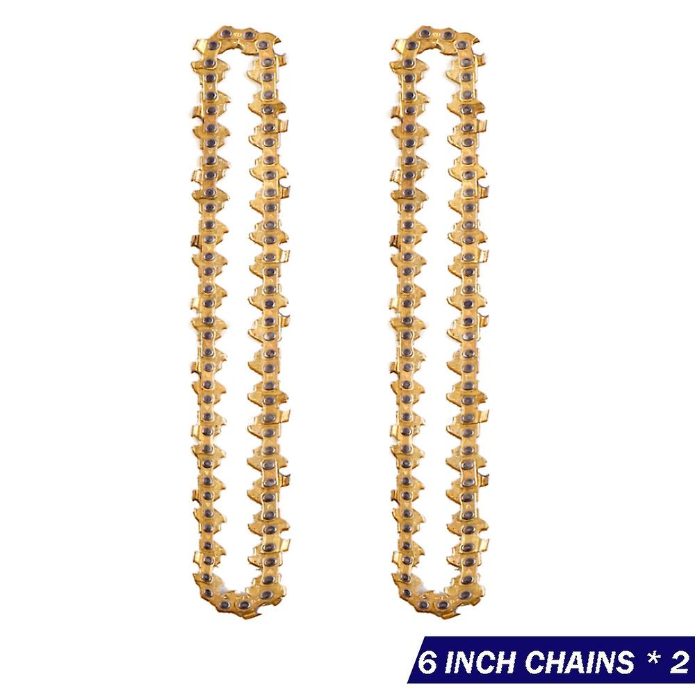 4 /6 Inch Chain Guide Electric Chainsaw Gold Chains And Guide Used For Logging And Pruning Garden Tool Replacement Chain