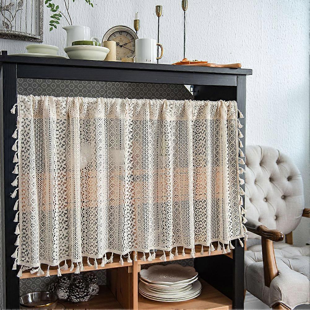 Short Curtains Soft Lightweight Window Drapery for Kitchen