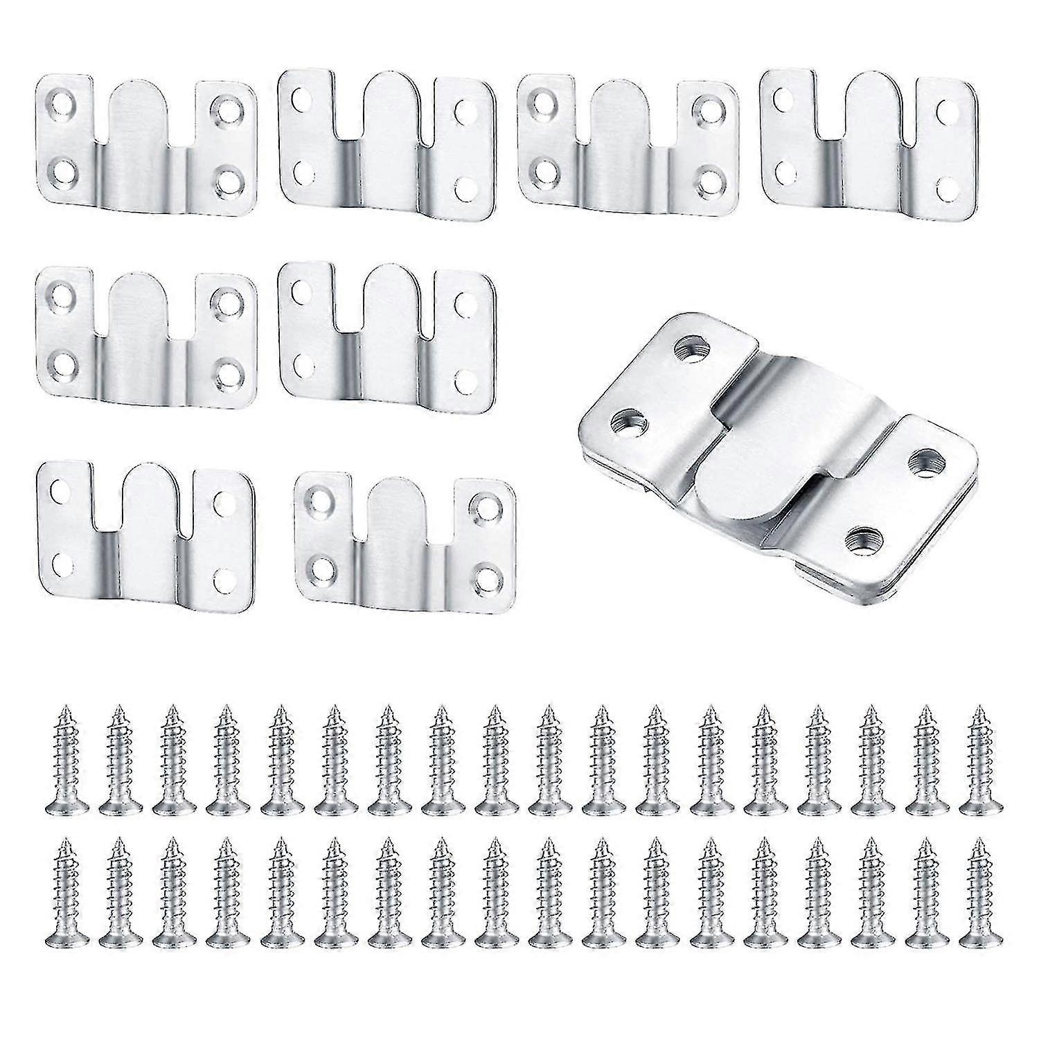 Elevate Your Home Decor With 10 Pcs Stainless Steel Mount Brackets