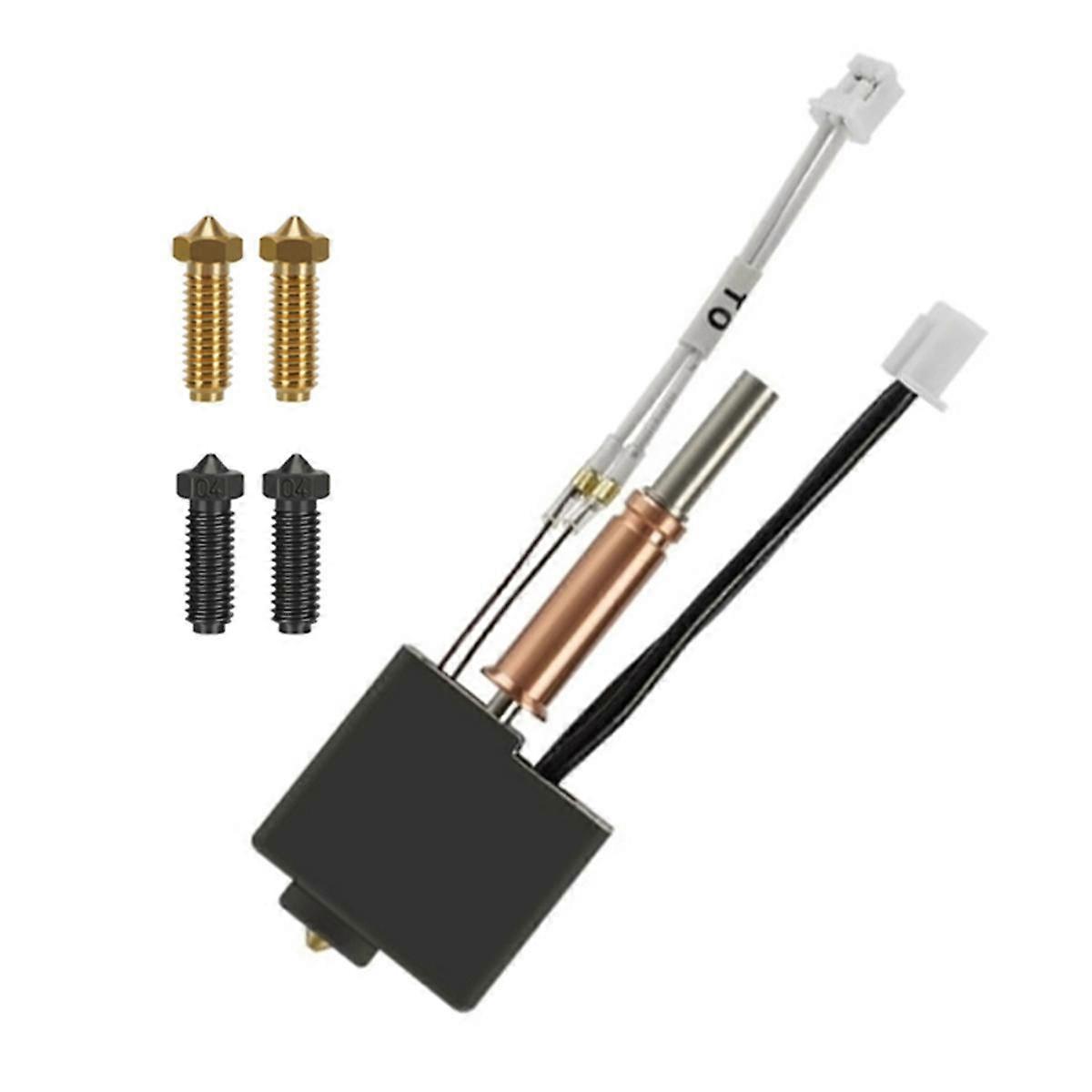 For 3 Hotend Kit Nozzle Thermistor Heating Tube Heater Block for Kobra3 Spare Accesories