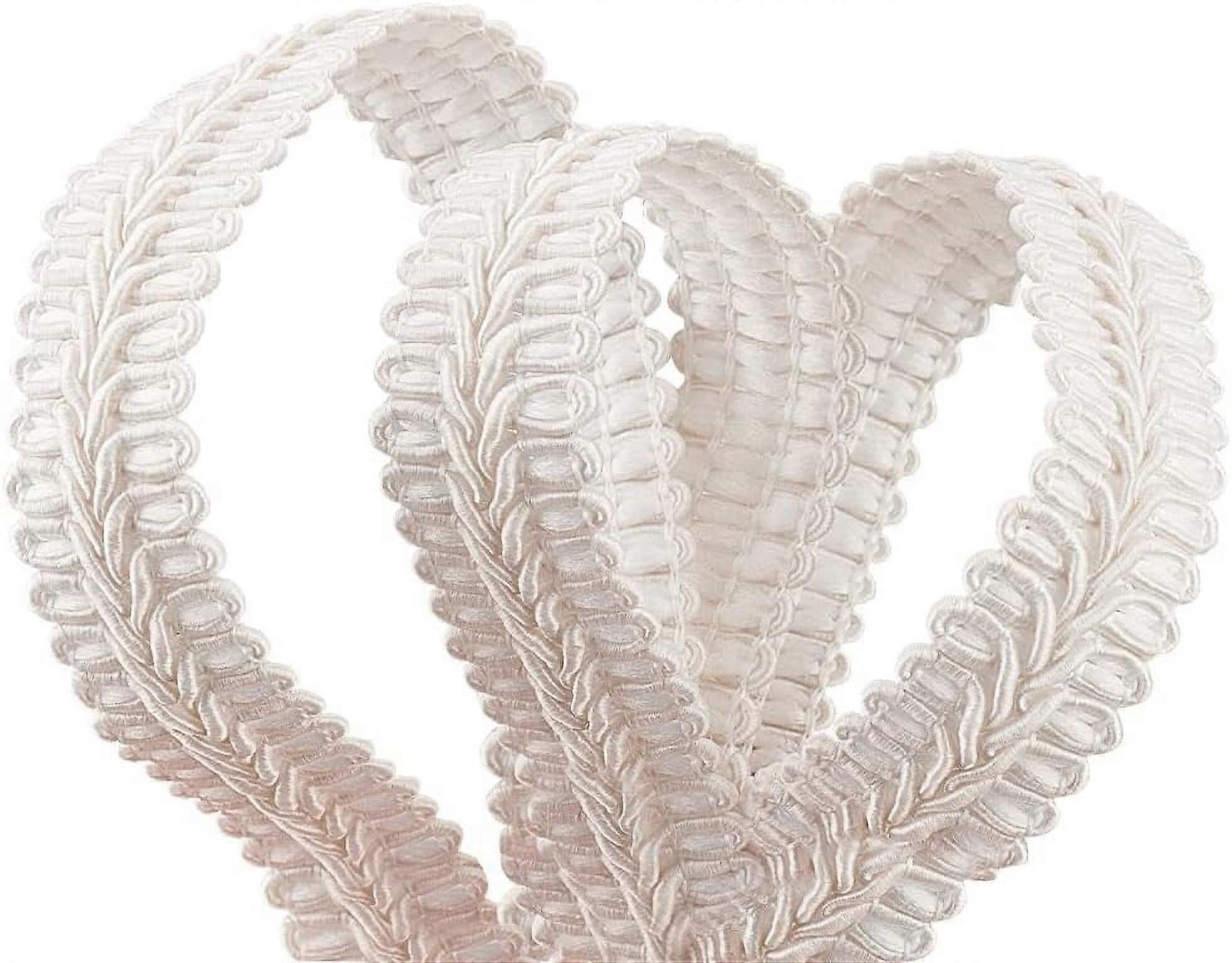 11 Yards 5 8 inch White Braid Trim Polyester Woven Braid Trim Centipede Decorative Gimp Trim Basic Trim