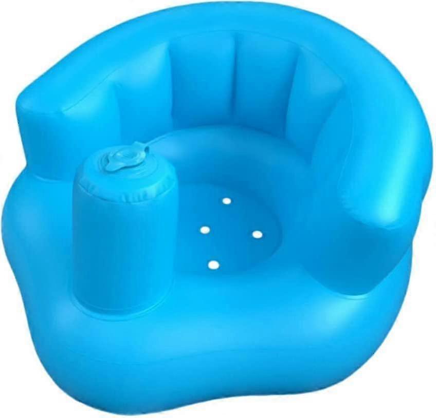baby læring sete multi funksjon oppblåsbart sete baby støtte sete, blå
