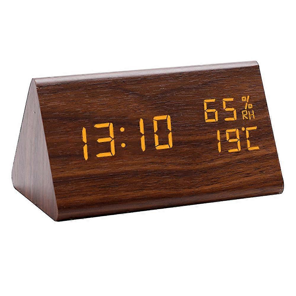 Led Hygrometer Wecker Led Holz Cl