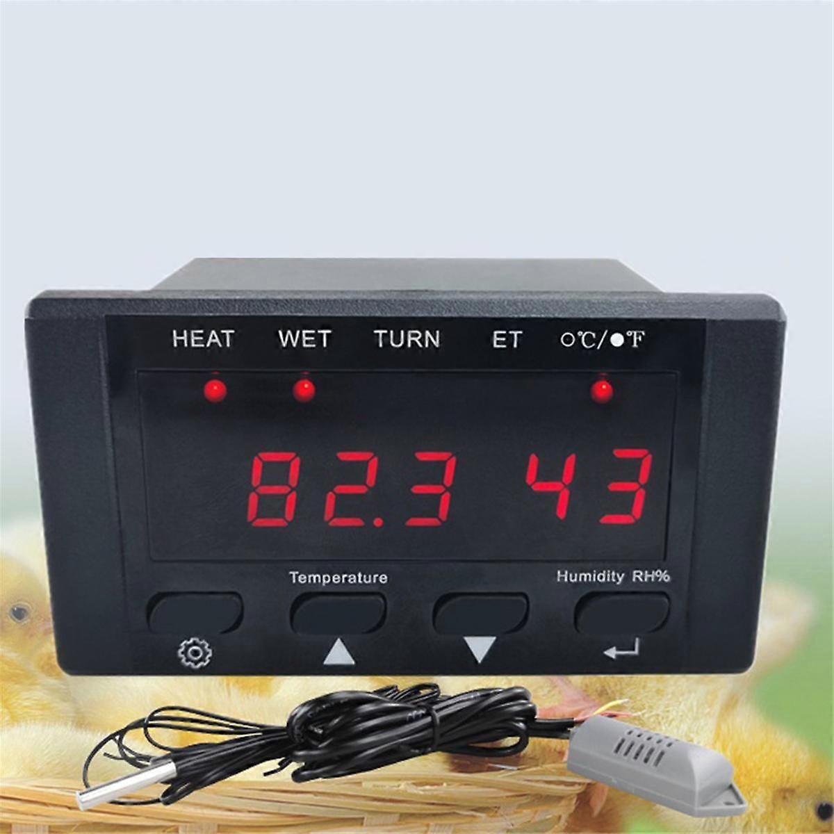 Electronic Digital Display Microcomputer Controller Automatic Thermostat Temperature Humidity Meter Incubator Accessory