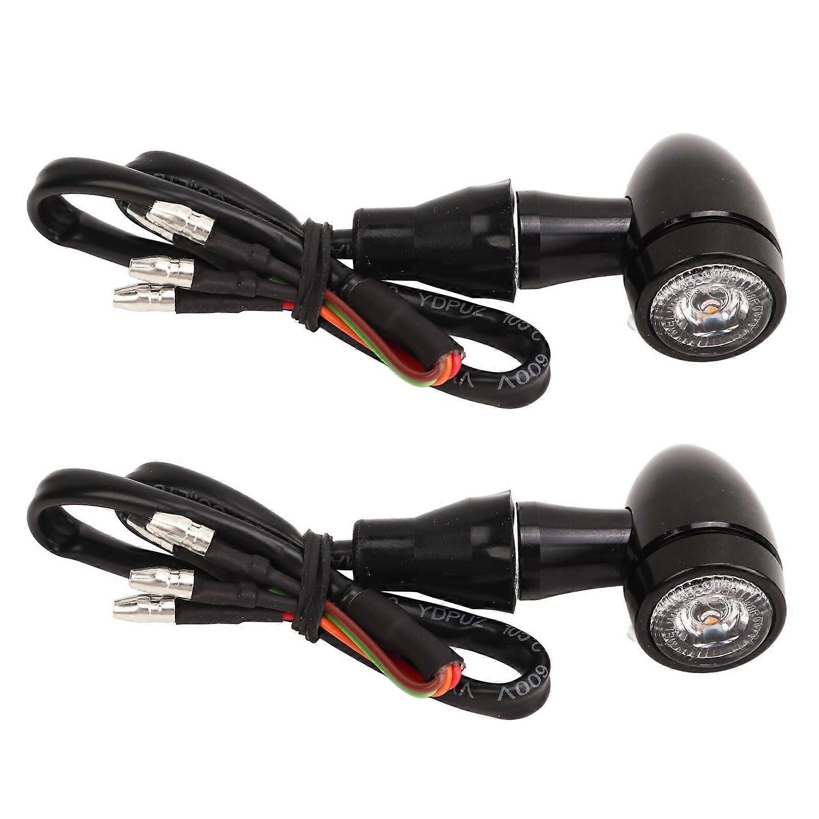 1Pair Luce Dell'indicatore di Direzione Del Motociclo Multifunzionale Ad Alta Luminosità A Risparmio Energetico Luci Dei Freni Sostituzione per Suzuki 4 Fili / Luce Gialla, Luce Rossa Re