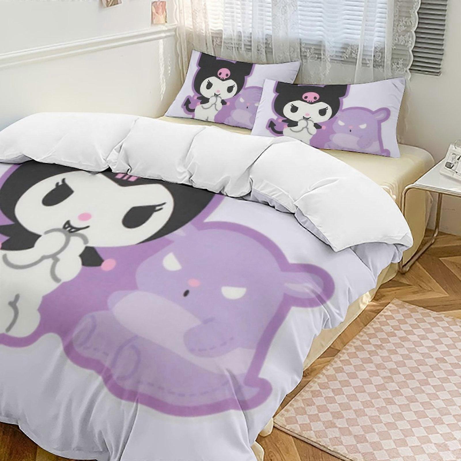 v1012 סט שמיכת קורומי לעבות רך 3 חלקים סט מצעים כל העונה מפרץ שמיכה עם 2 ציפיות לנשים בוגרות נערות נוער עיצוב חדר ביתי io1012