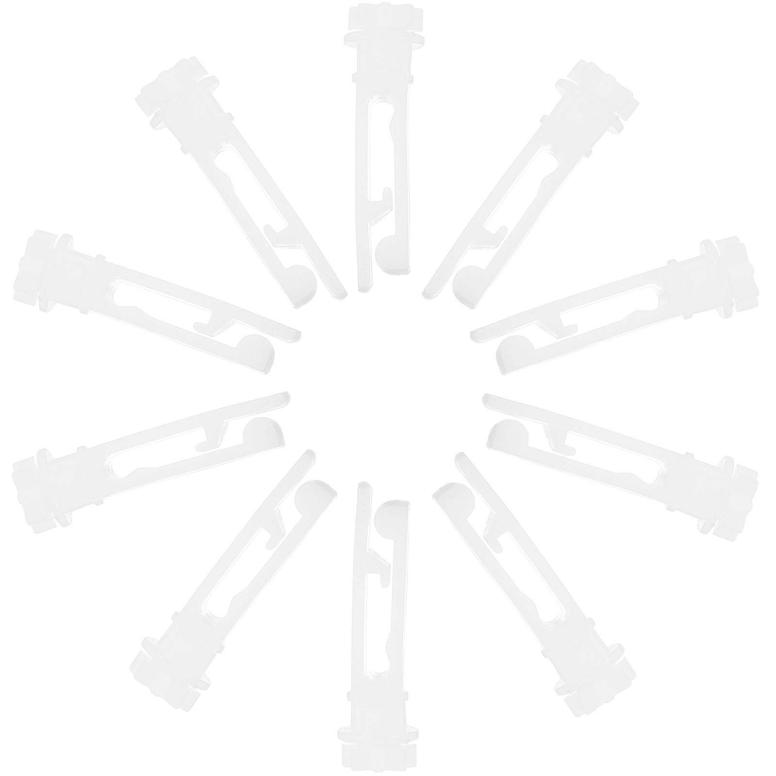 20 Pcs Practical Vertical Curtain Slides Simple Pulley Inserts for Curtain (White)