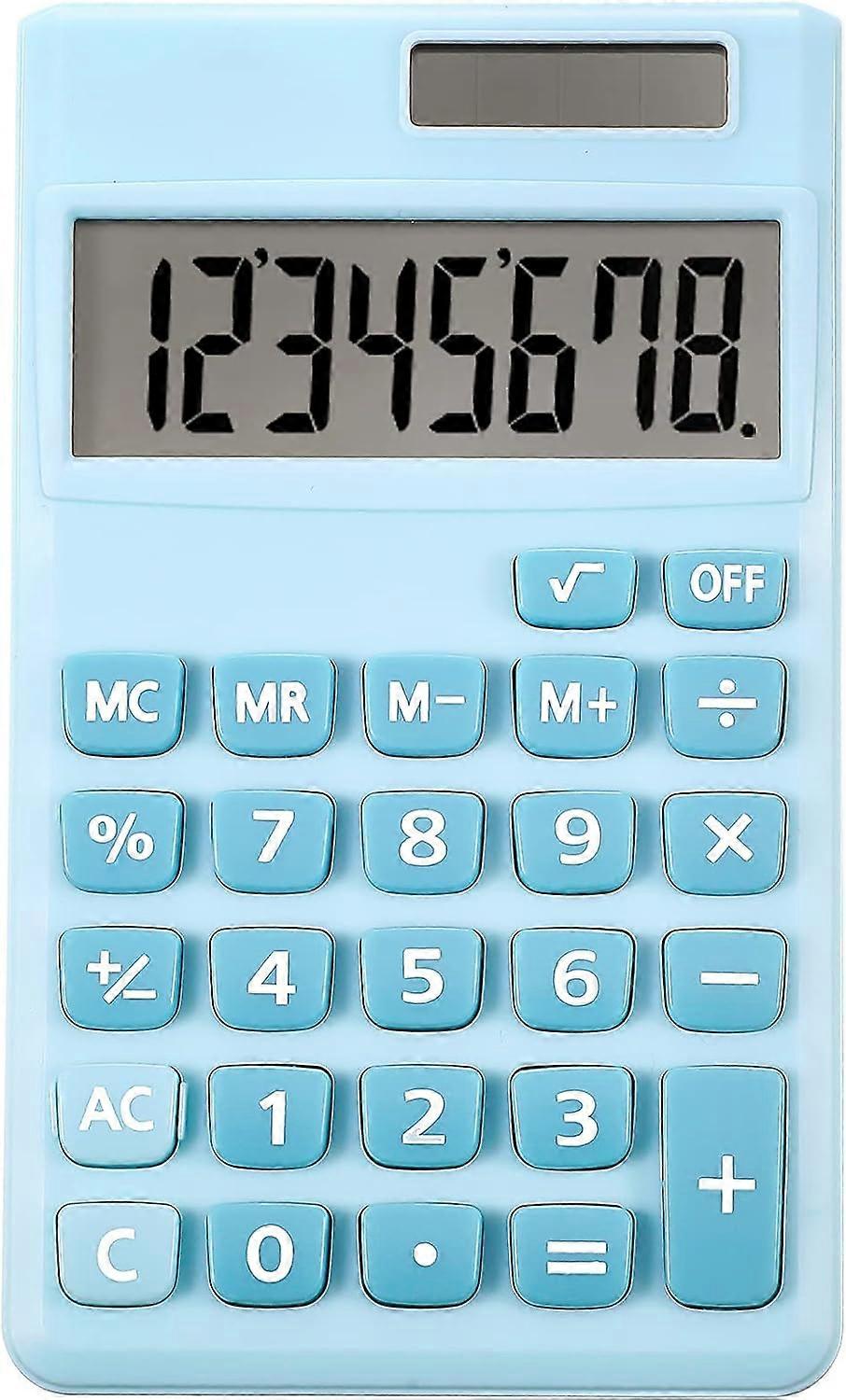 Small pocket basic calculator, mini desktop calculator, 8-digit LCD display, standard function calculator-Q33