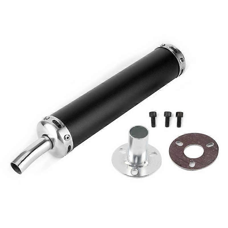 20mm / 0.8in motorsykkel eksosrør lyddemper rustfritt stål eksos lyddemper modifiserte deler for 2-takts motorsykkel