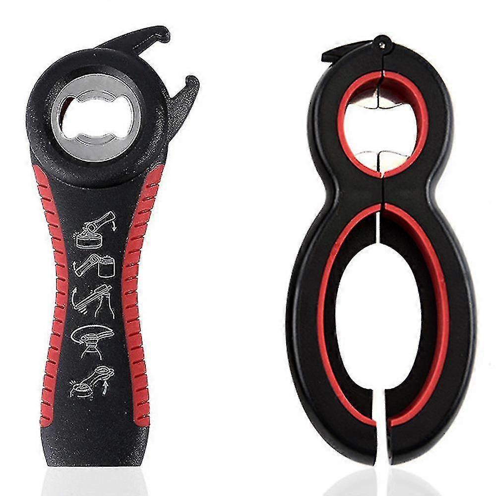 Jar Opener Bottle Opener, Ergonomic Multifunctional Opener Set, Matching Beer Bottle Opener With Variety Of Seals & Lids