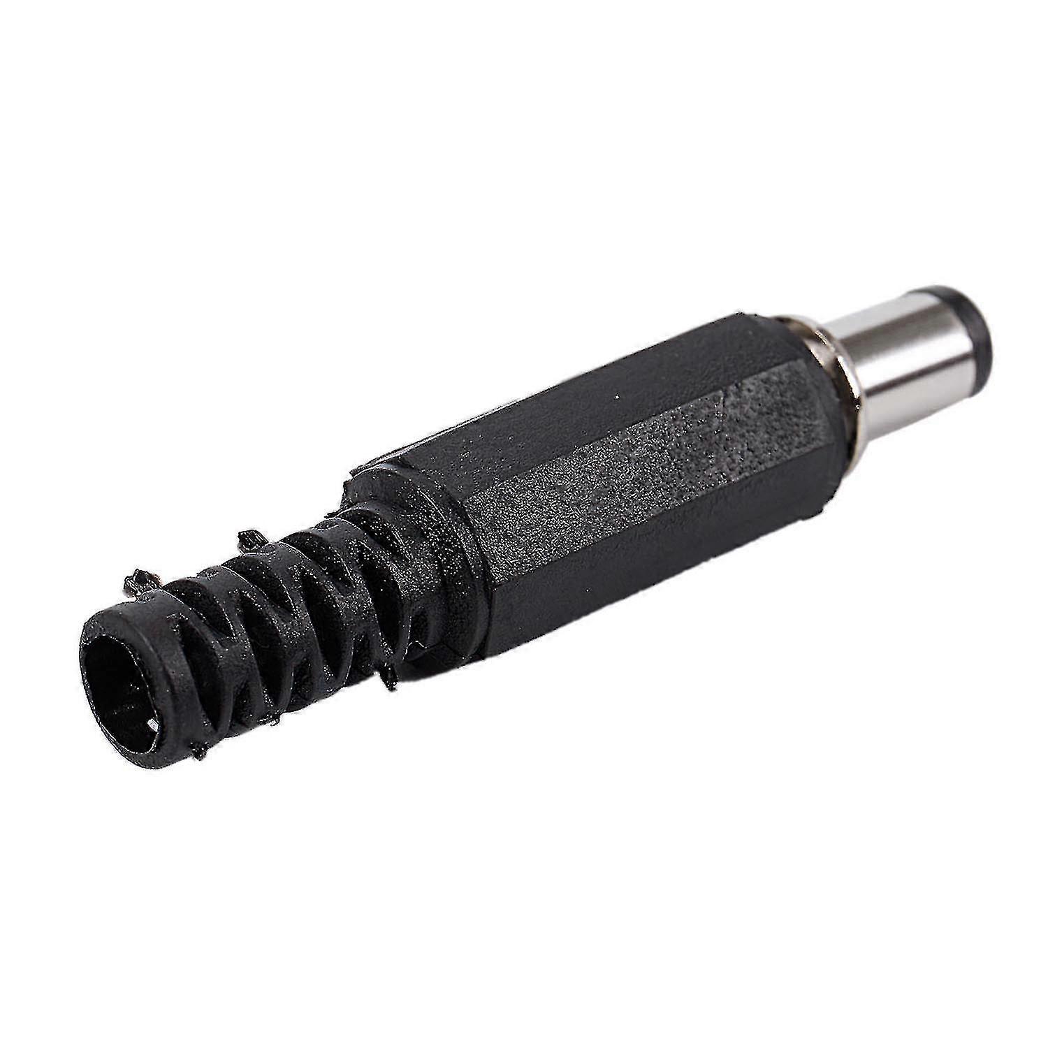 5.5x2.1mm 5pcs Dc Female Jack + 5pcs Socket Connector Black