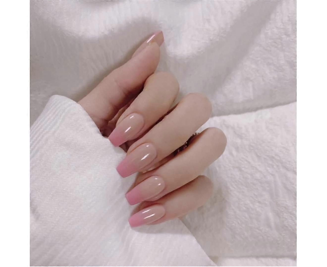 1PCS manicure fake nails (boxed glue)make up