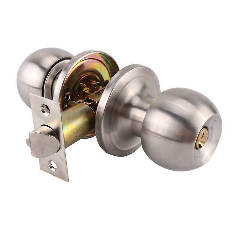 Goal Knob, Keyed Entry Function, 1 Pack, Satin Stainless Steel