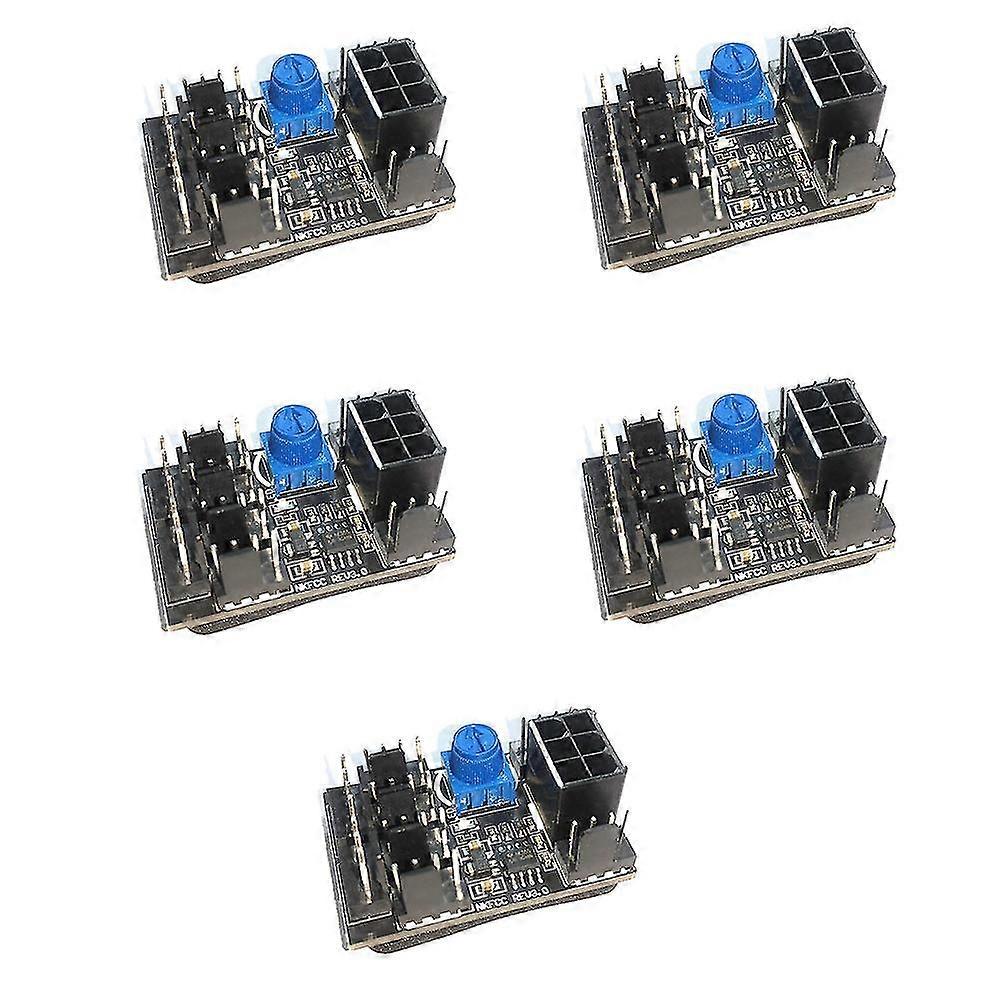 5pcs Chassis Miner Fan Speed Controller 8-channel Fan Hub Pwm High-power Violent Fan Controller Fan