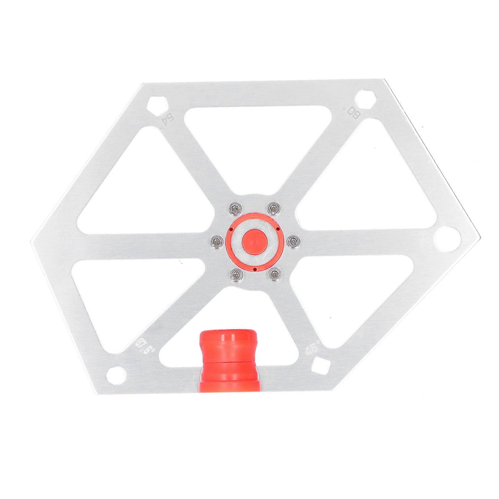 Regla angular para carpintería Hexagonal Máquina de corte de ajuste magnético de aleación de aluminioPlata