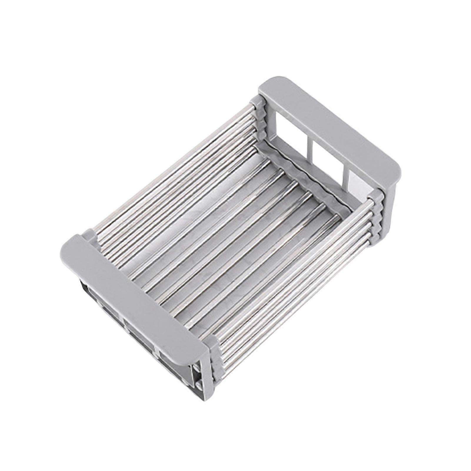 Sink Drain Basket Retractable Large Capacity Multi-functional Vegetable Fruits Dish Sink Drying Rack Kitchen Supplies KAESI