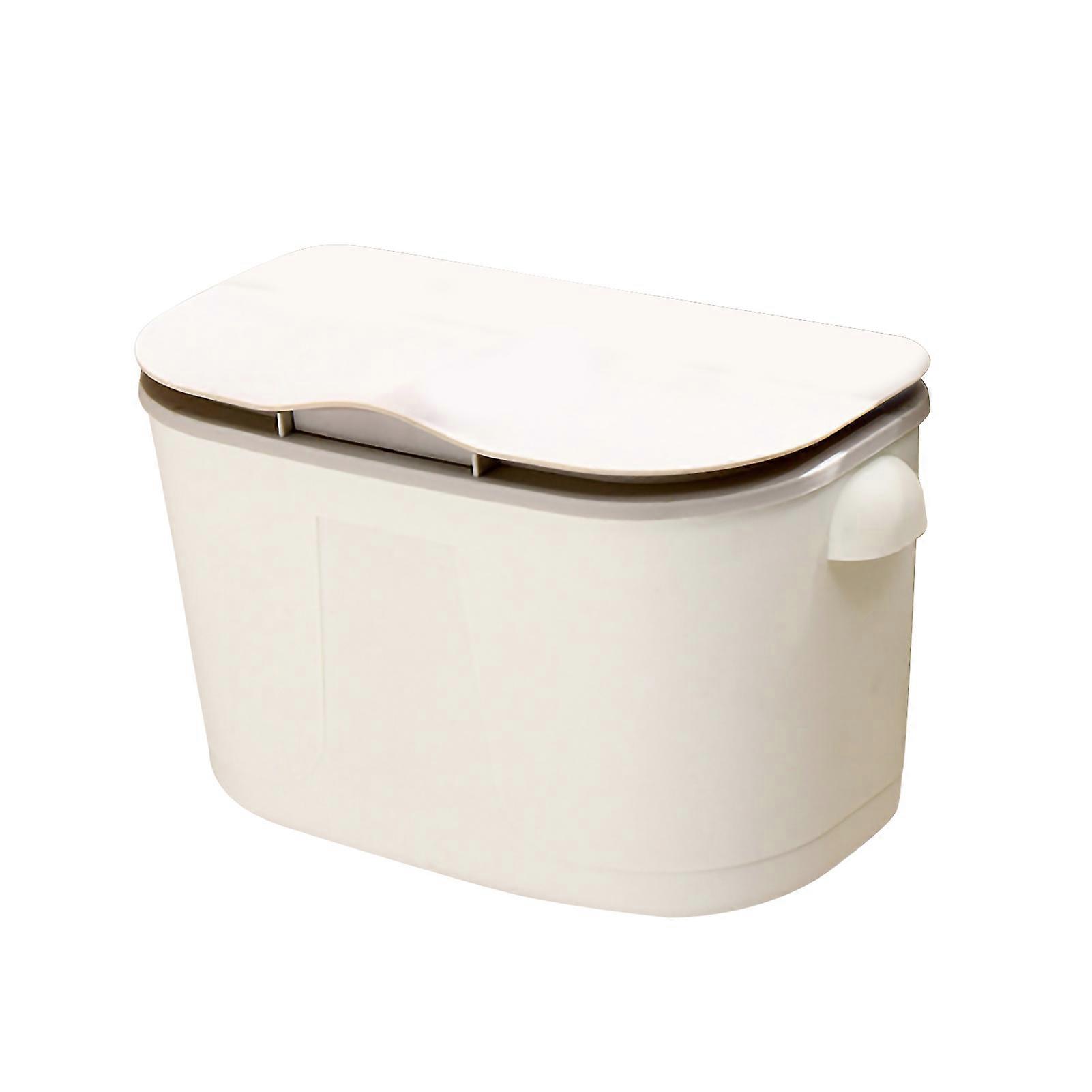 Kitchen Cabinet Door Hanging Trash Can with Handle Small Under Sink Garbage Can Wall Mounted Counter Waste Compost Bin KAESI