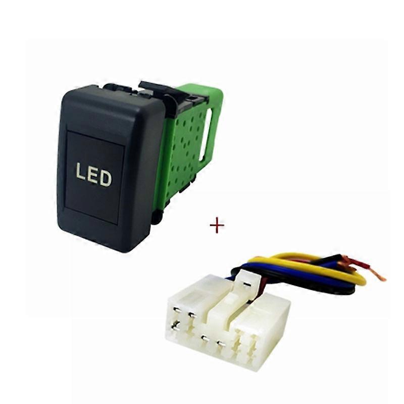 1PC Front fog lights Rear Fog light Music LED Automatic Headlights Power Supply Switch Button For Isuzu KV600