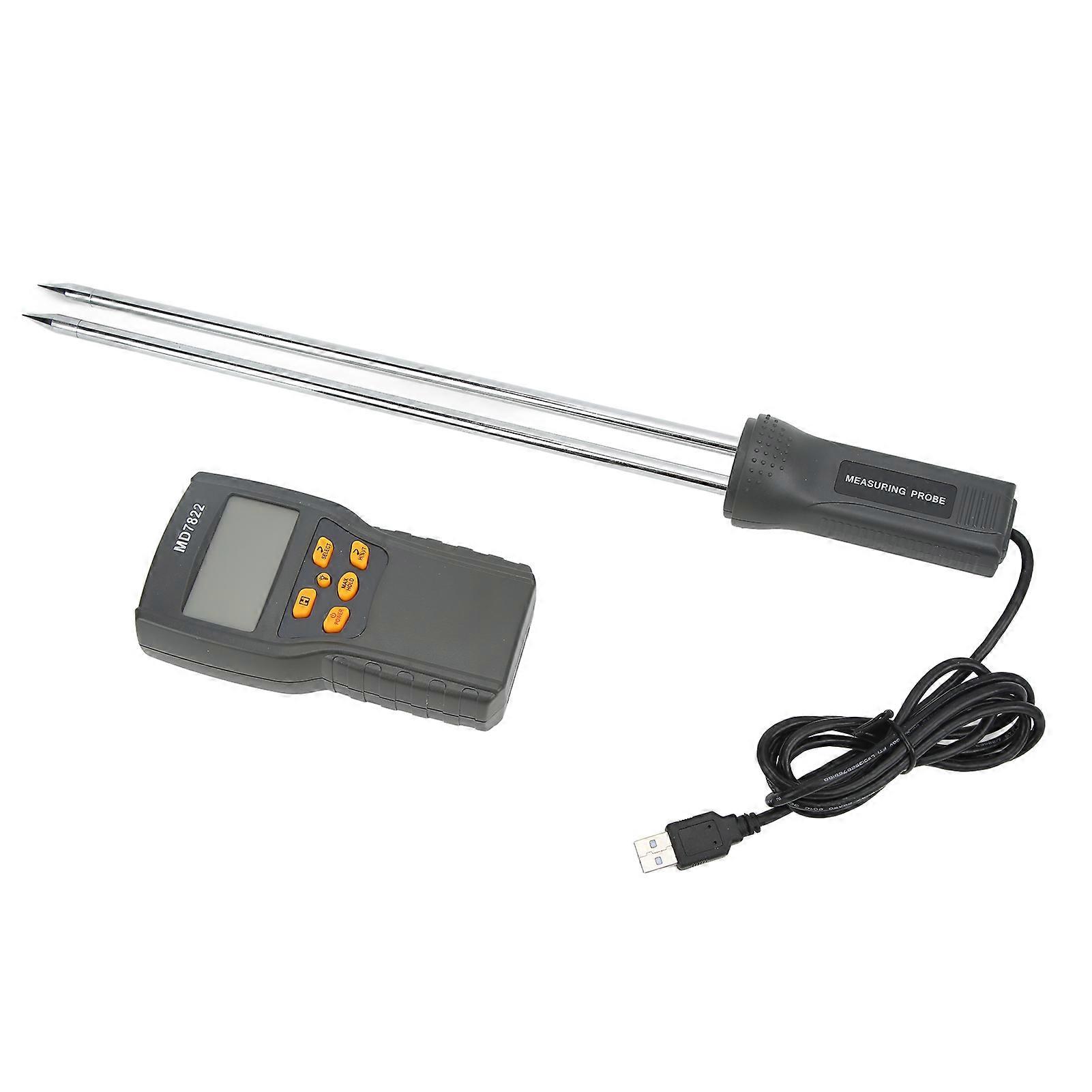 Grain Moisture Tester Digital Display Electronic Detection Meter for Wheat Rice Corn