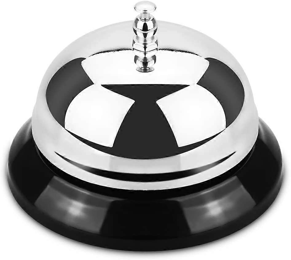 Campainha de Chamada, Campainha de Serviço para The Porter Kitchen Restaurante Bar Classic Concierge Hotel (3,35 polegadas de diâmetro) (Prata)(2 Pack)