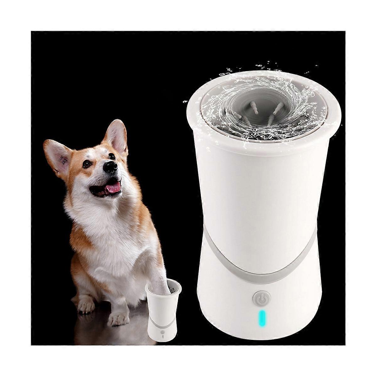 Automatic Dog Cleaner Portable Pet Washer Cup USB Charging Pet Grooming Brush with Silicone Bristle