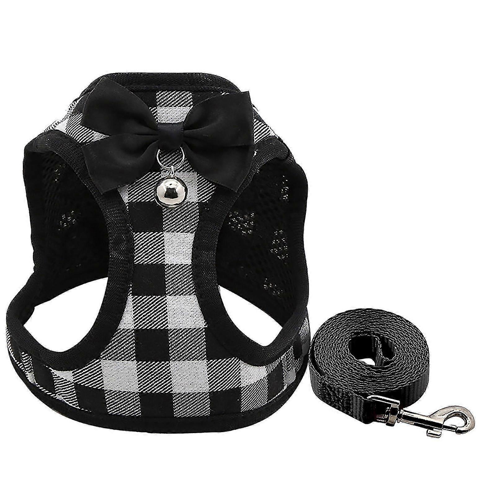 Leak Proof Cat Leash Adjustable Soft Cat Walking Vest Puppy Rabbit