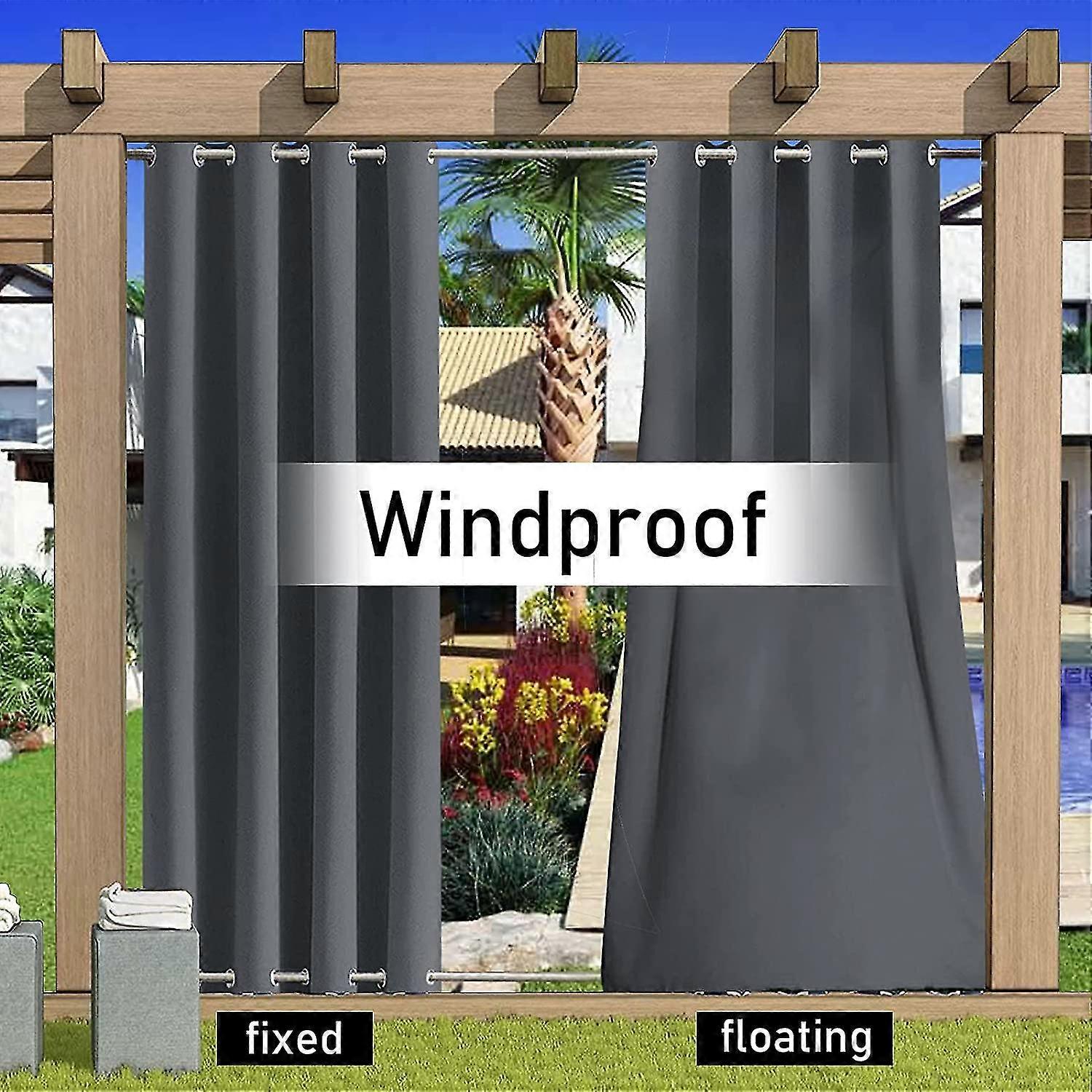 Tende Da Esterno Impermeabili 52x84 Pollici (2 Pezzi) – Blocca Sole Per Patio, Pergola, Portico E Camera Da Letto