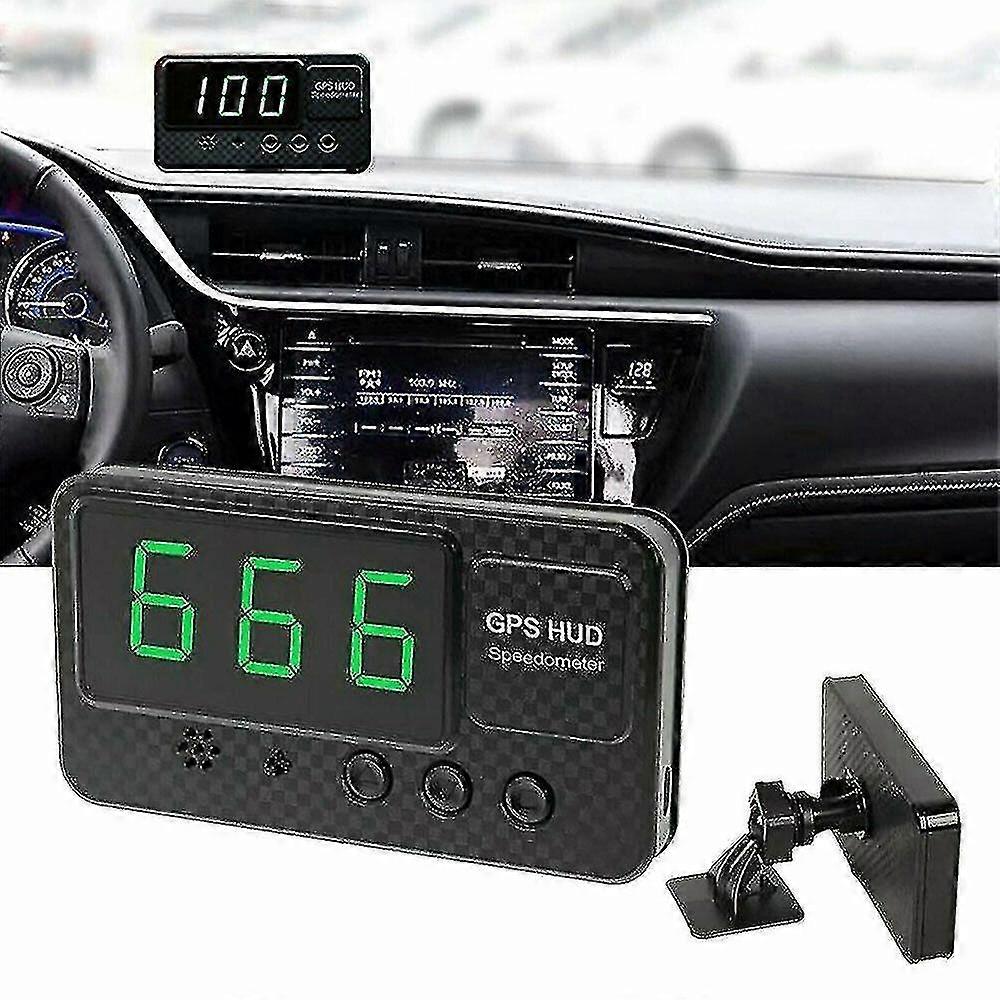 Digital Gps Speedo Speed Hud Head Up Display Speedometer Universal Kmh Mph