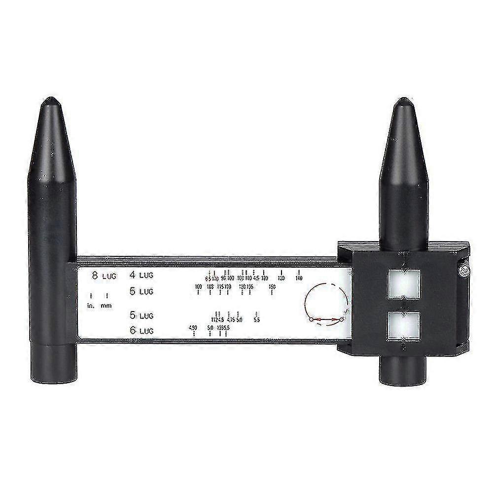 Pcd مقياس حاكم حافة السيارة عجلة الترباس نمط قياس مقياس أداة ثقب 4 5 6 8 عروة