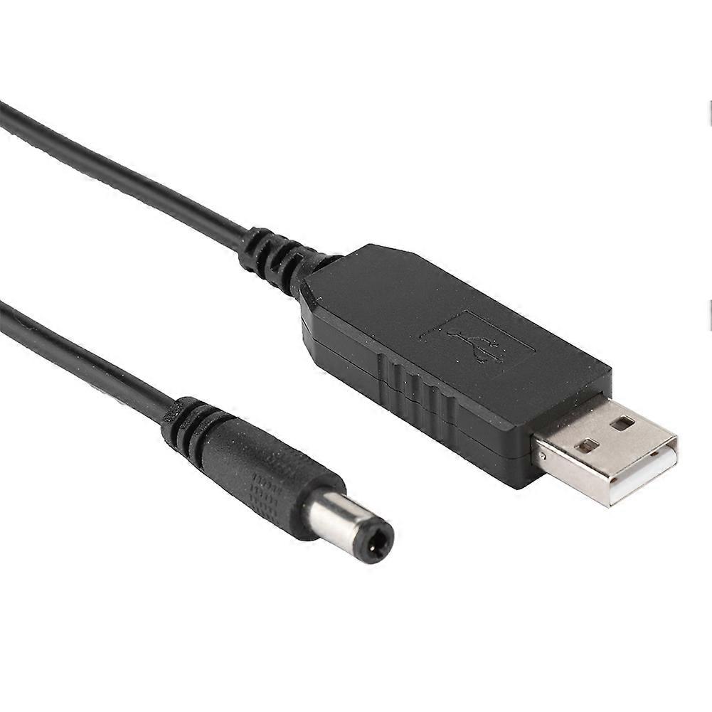 USB to 5.5MM x 2.1MM 5V to 12V Power Boost Line for LED Lamps Routers Cameras
