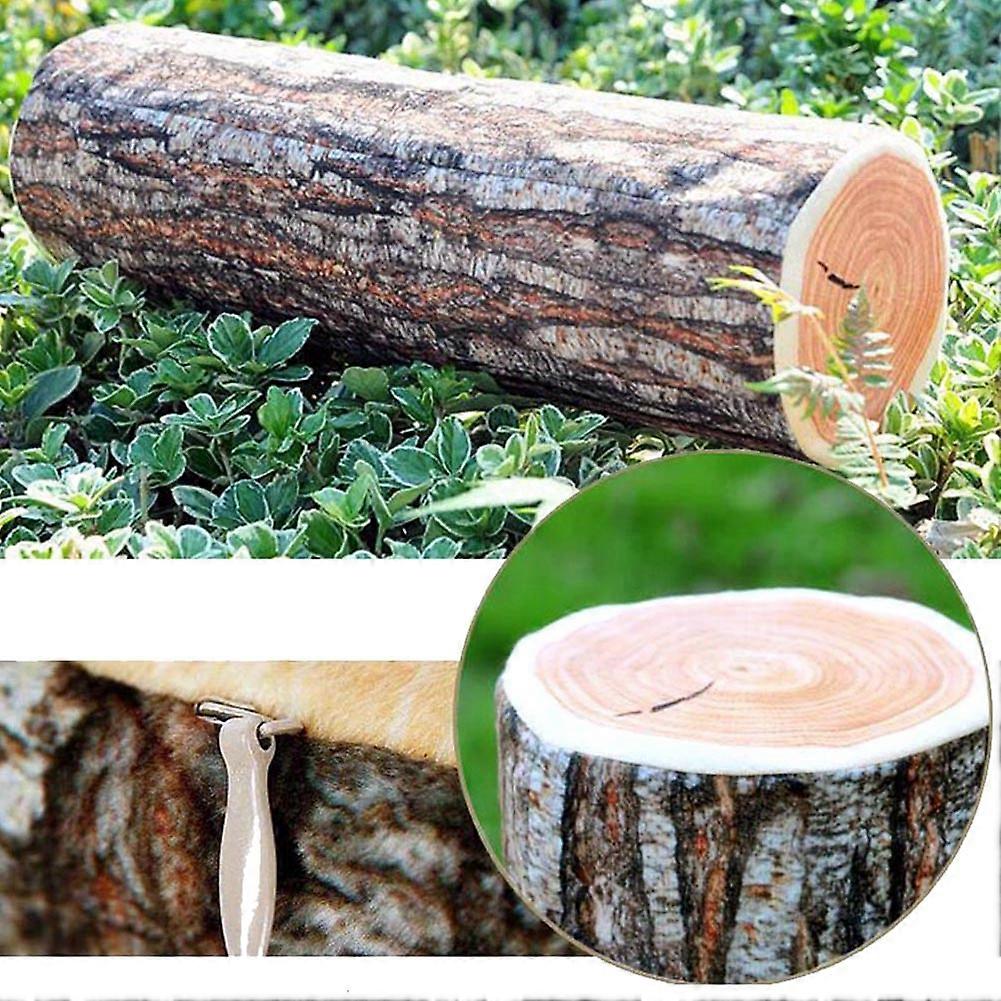 Simulation Log Texture Big Willow Tree Pier Simulation Removable Washable Cushion Sofa Pillow Home Decorative Toy