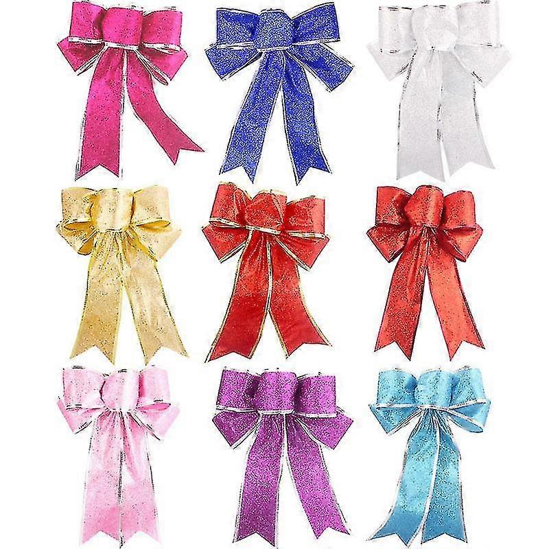 25cm Glitterrosa julbråck 5st