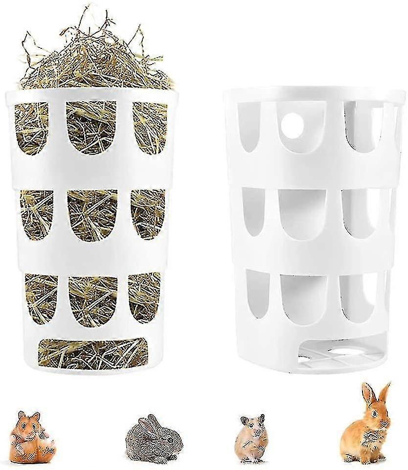 2 Stück Kaninchen Futterhase, Heu Meerschweinchen Heufresser, Futterheuhäuschen