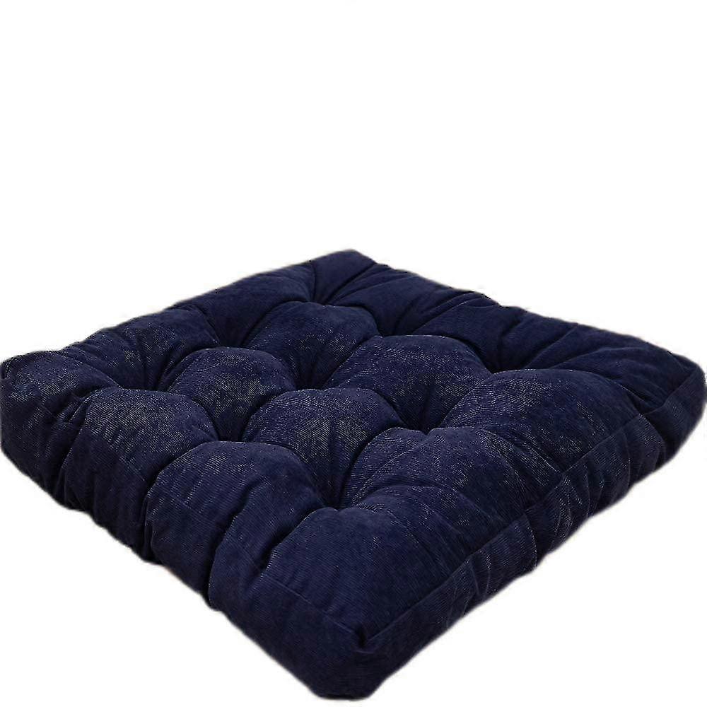 Floor Pillow, Square Meditation Pillow For Seating On Floor Solid Thick Tufted Seat Cushion Meditation Cushion