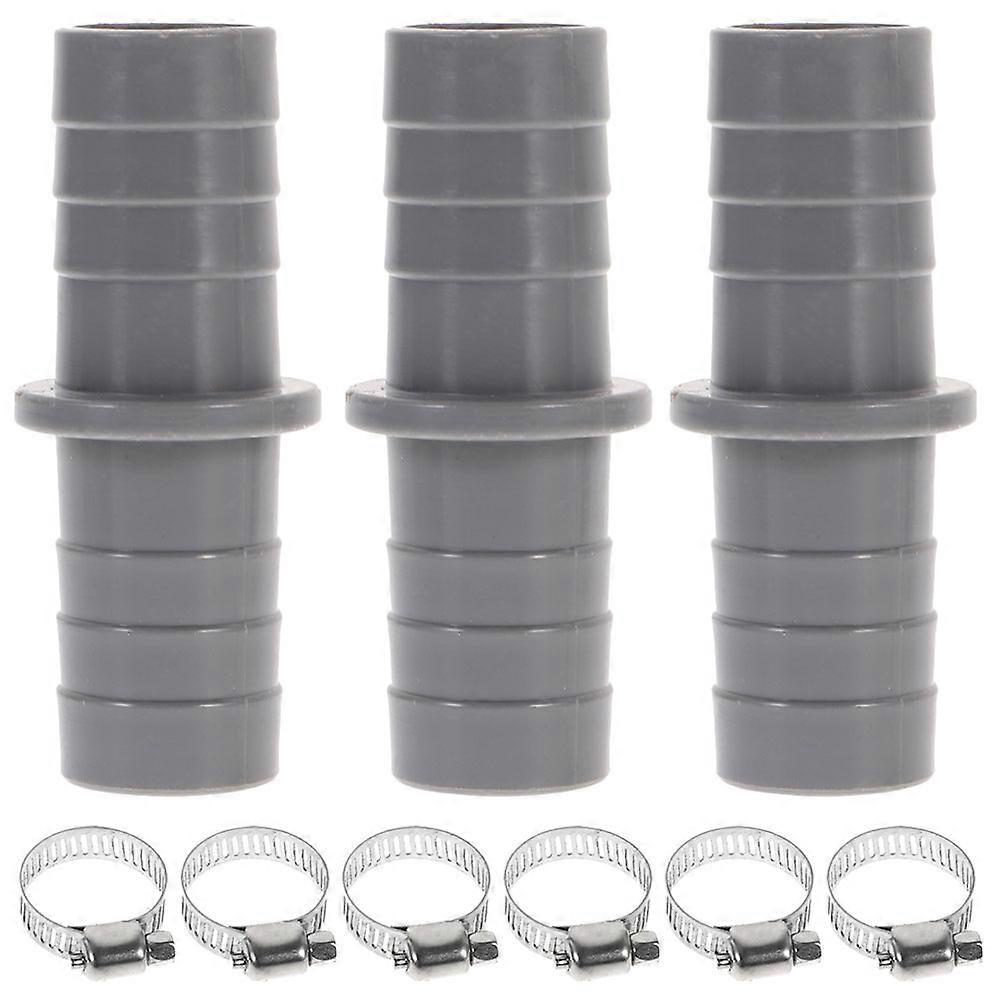 3 Sets Dishwasher Waste Pipe Connector Washer Hose Extension Adapter with Clip
