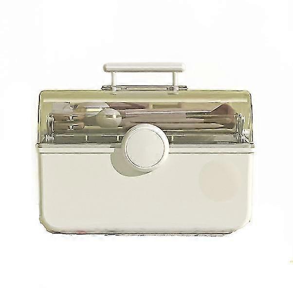 Large-capacity Cosmetic Storage Box, Dust-proof Transparent Desktop Storage Box, Portable Portable M