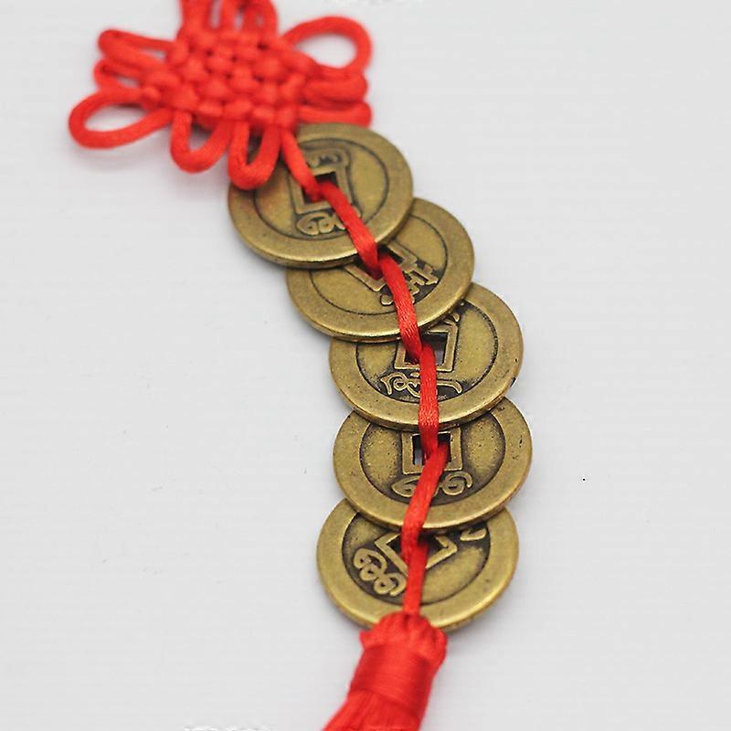 String Of 5/6 Coins Good Luck Feng Shui Wealth Prosperity 5/6 Emperors