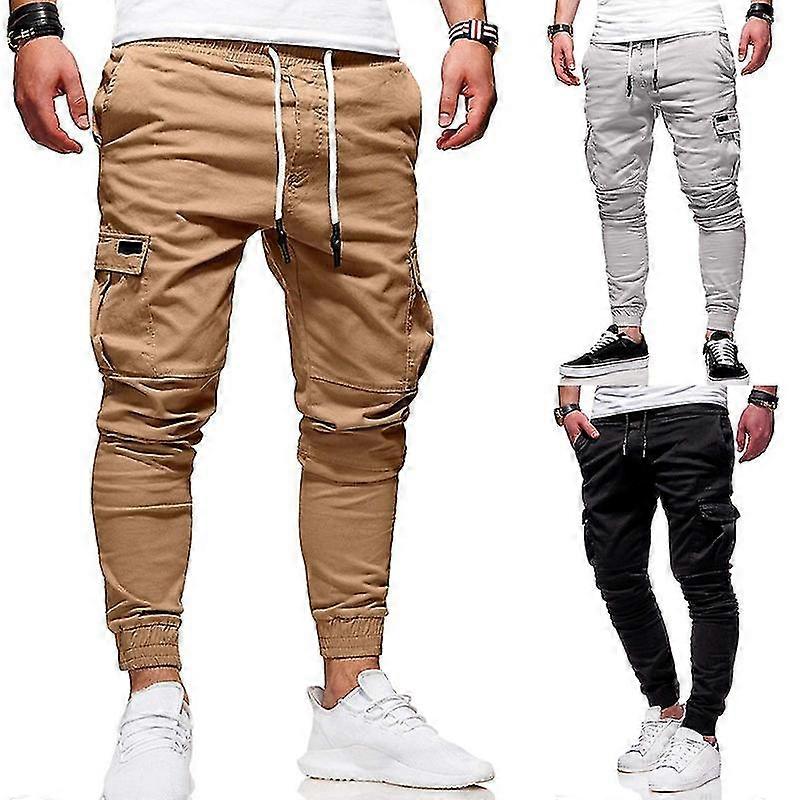 Men's Flap Pocket Drawstring Waist Pants