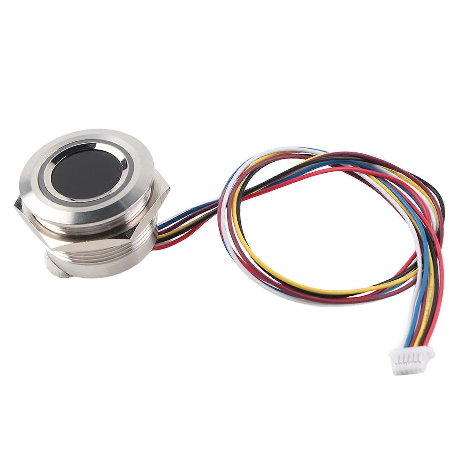 R503 Circular Capacitive Fingerprint Identification Module with 2-Color Ring Indicator Light