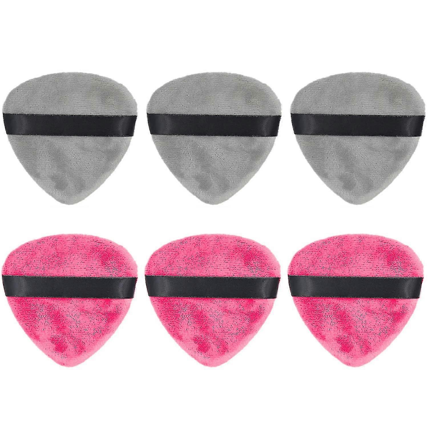 6 esponjas de maquillaje, esponjas de maquillaje de terciopelo