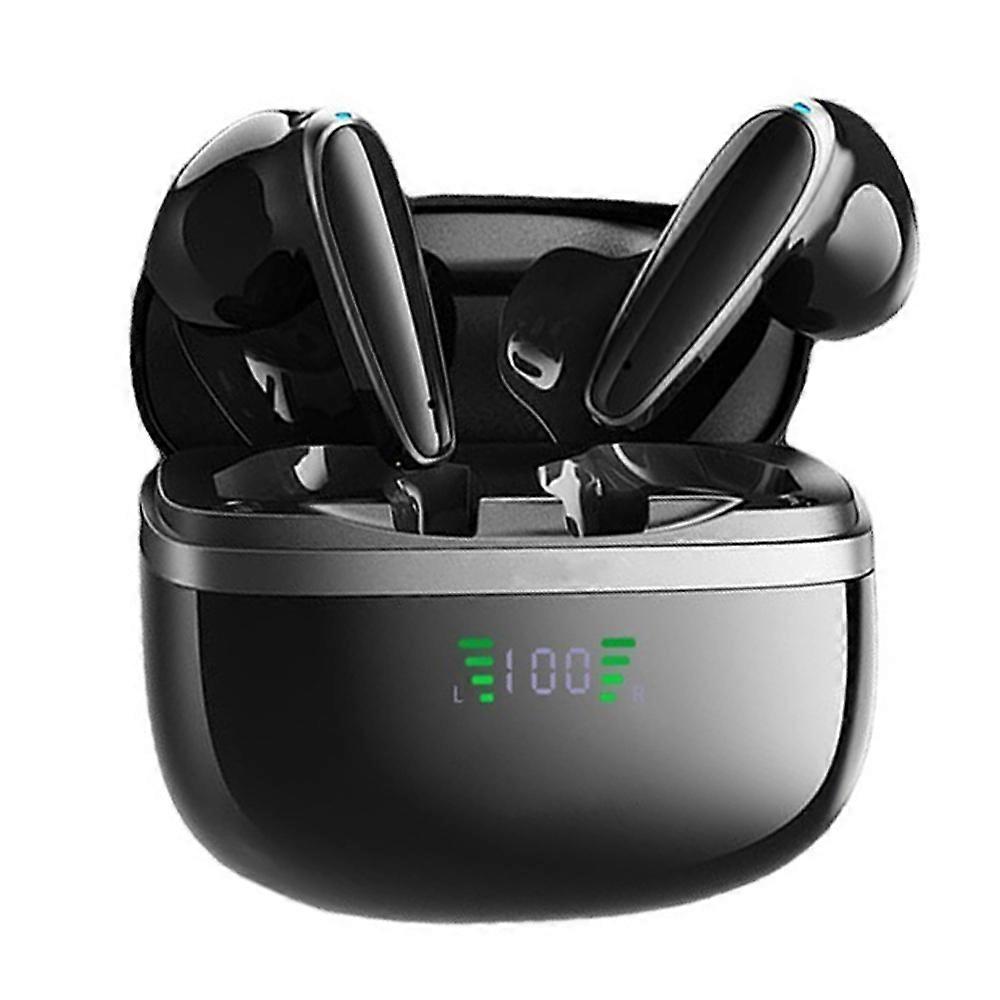 Wireless Earbuds V5.1 Bluetooth Headphones, Noise Cancelling Ear Buds with Charging Case, LED Display, for Android iOS