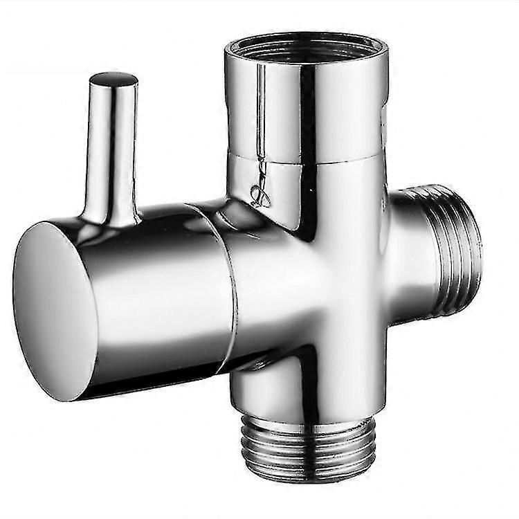 Botao 3-way Shower Arm Diverter Valve Brass Shower Splitter Shower Valve With Rubber Washer Bathroom Shower System Component Replacement Part For Hand