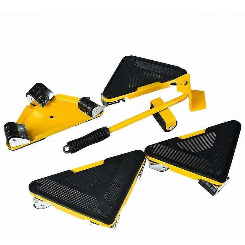 5PCS 800kg Load Capacity Furniture Moving 360 Maneuverability Bed Furniture Moving Cart Easy Energy Saving Moving Tool Set for Home Shop Garage Heavy