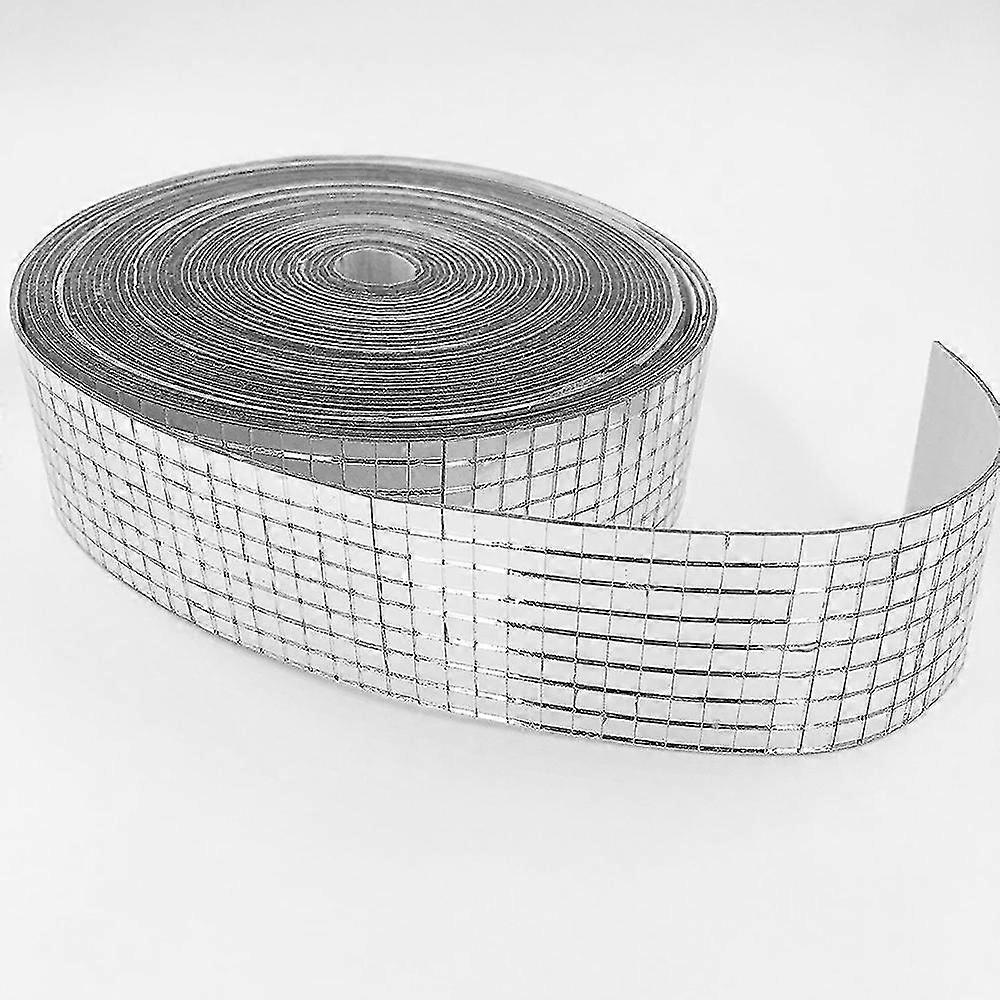 Roll Self-adhesive Real Glass Craft Mini Square & Round Mirrors