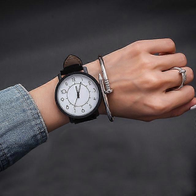 Waterproof Retro PU Leather Strap Quartz Watch