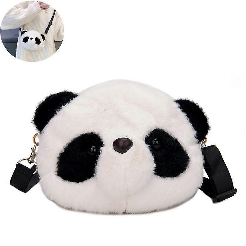 Plush toy panda schoolbag doll shoulder bag