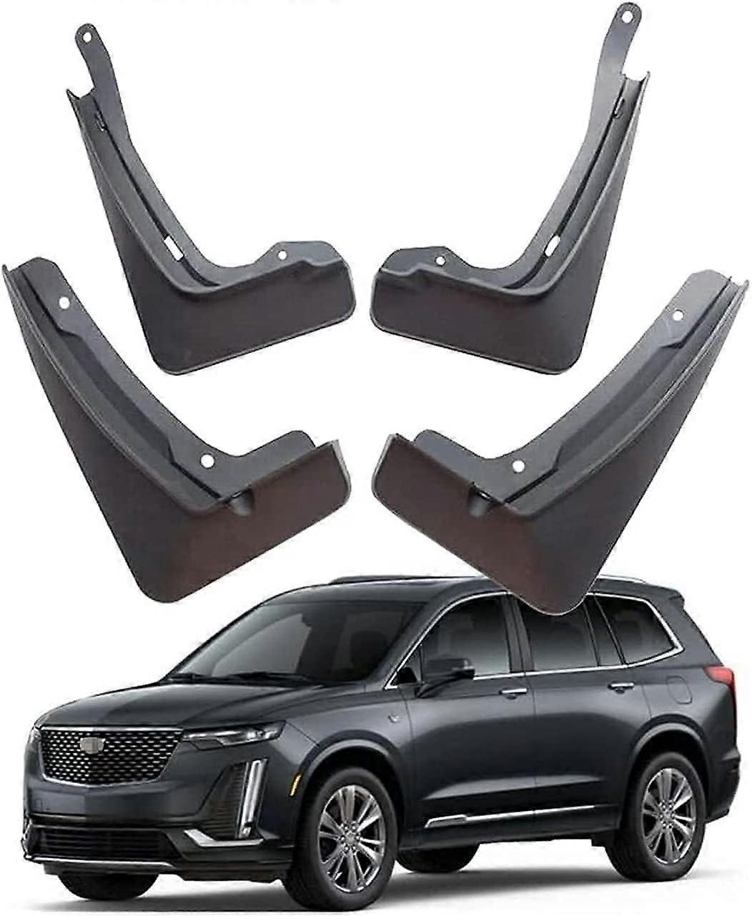 4Pcs Rubber Car Mud Flaps Mudflaps for Cadillac XT6 2019-2021,Custom Tyre Mudflaps Protector,Front Rear Splash Guards Car Fender Styling Body Fittings
