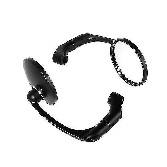Qx 1 Pair 8mm/ 10mm Motorcycle Chrome Round Bar End Scooter Accessories Rearview Side Mirror Adjustable For Universal Cafe Racer