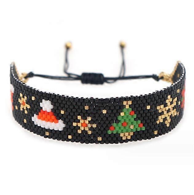 Christmas Glass Beaded Bracelet