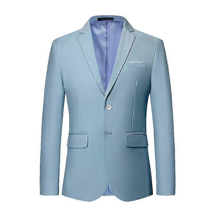 בגדי ריקוד גברים מזדמנים חליפה בגזרת דק ז'קטים בלייזר שני כפתורים